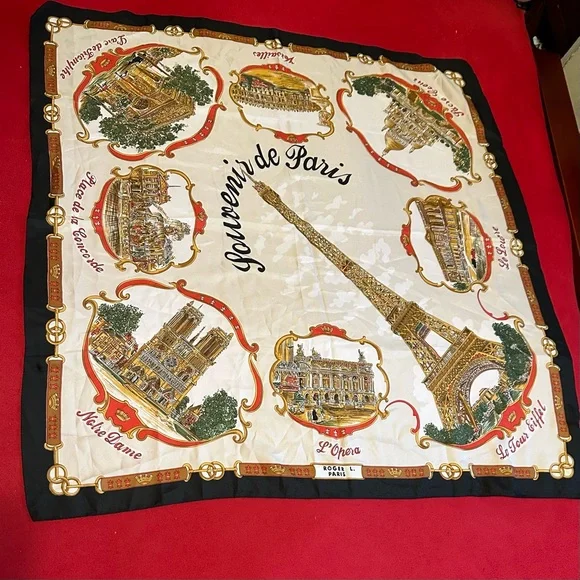 Souvenir de Paris Vintage Women Scarf
